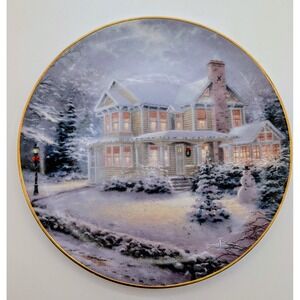 Thomas Kinkade Winter Memories Collector Plate Bradford Exchange 1993